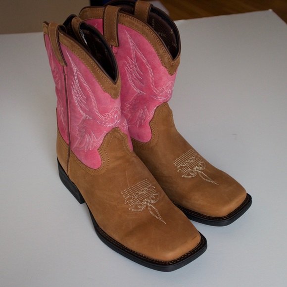Durango pink brown western boots - Picture 3 of 7